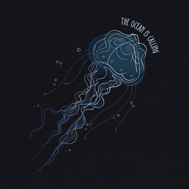 Jellyfish - underwater - the ocean is calling by OutfittersAve